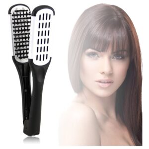 Pente De Alisamento De Cabelo Dupla Face V Tipo Salon Straig