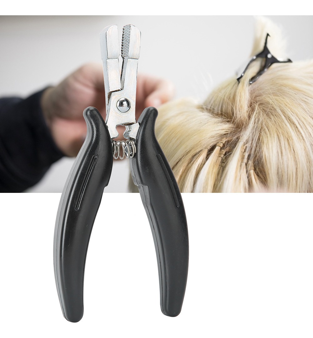 Alicates Para Micro Anéis Beads Preto Peruca Extensão Suprim - Imagem 7