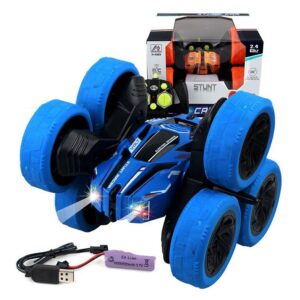 Carro De Controle Remoto Toy Stunt Rollover Car 2.4g Drift C