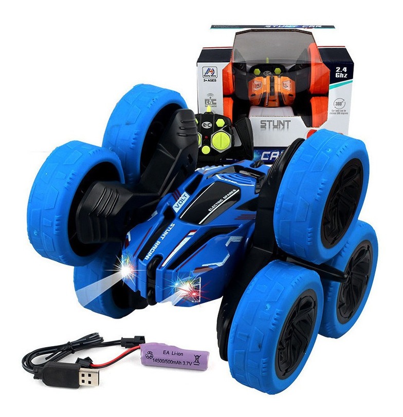 Carro De Controle Remoto Toy Stunt Rollover Car 2.4g Drift C