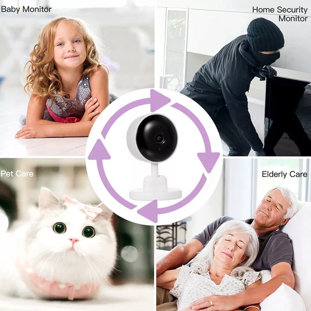 Câmera De Segurança Doméstica Monitor De Bebê Wifinice - Imagem 2