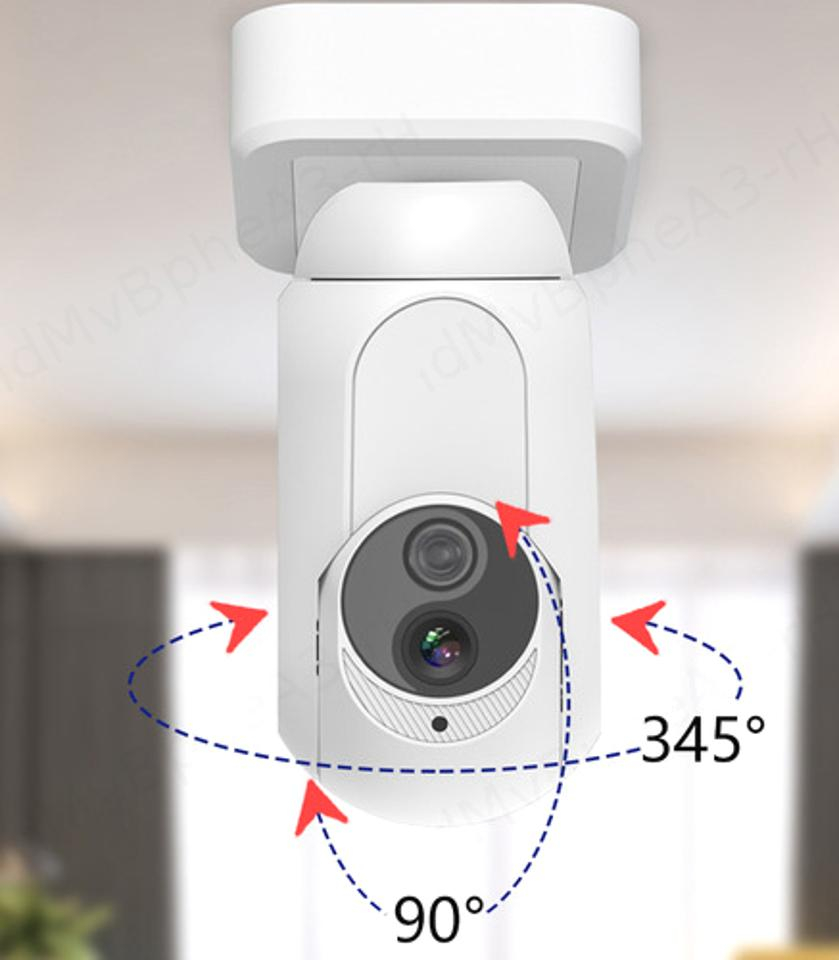 Lâmpada De Câmera Panorâmica 360 Wifi Câmera Panorâmica De V - Imagem 4