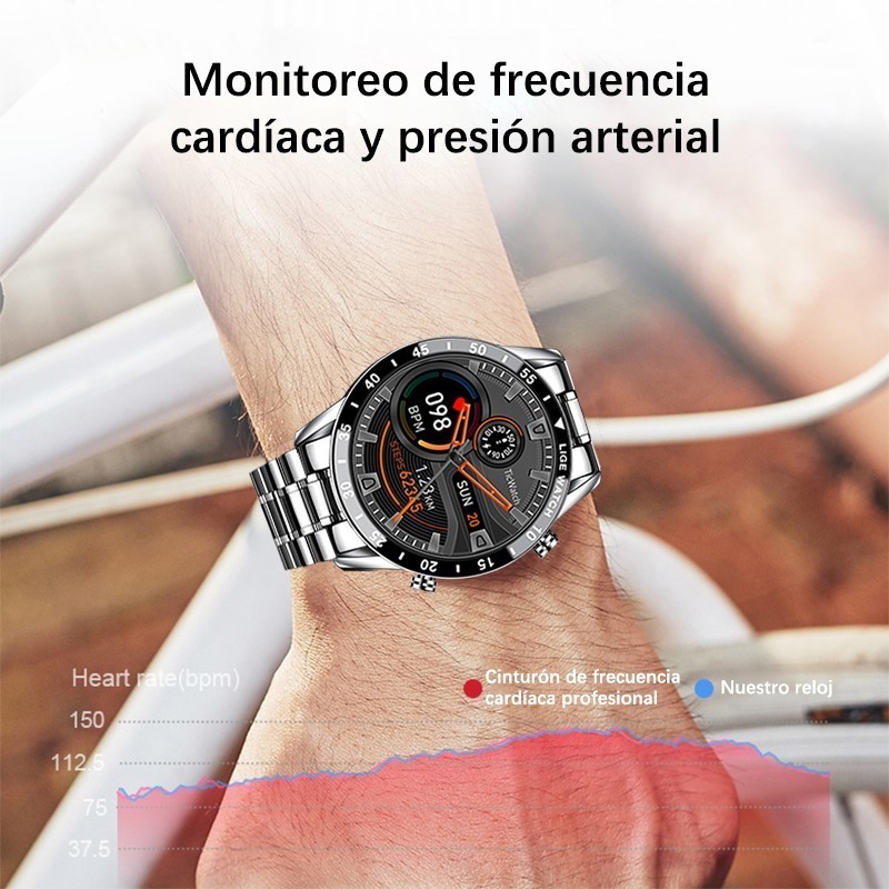 Smartwatch Casual Masculino À Prova De Água - Imagem 12