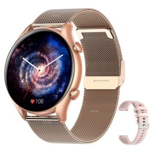 Smartwatch 1.32 Tela Grande 360* 360px Chamada Blue