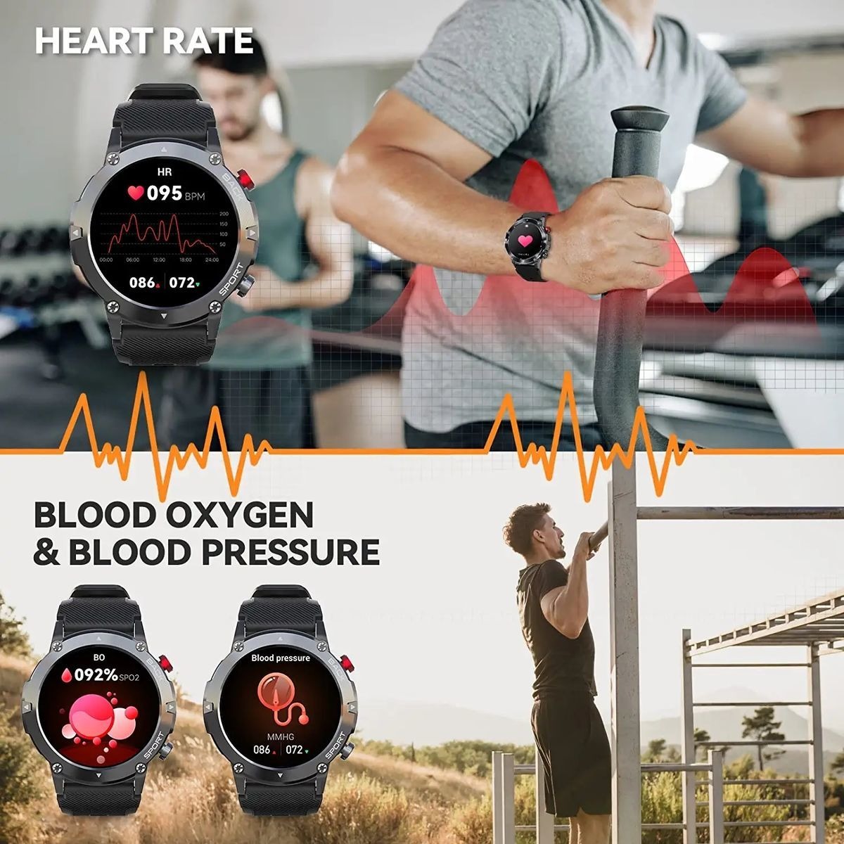 Smartwatch Para Homens Bluetooth Call - Imagem 3