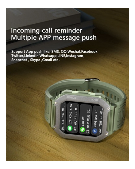 Smartwatch Tático Masculino Para Esportes Militares - Imagem 4