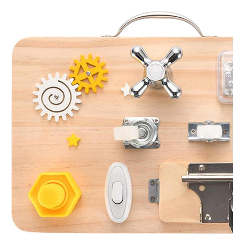 Montessori Toddler Toddler Busy Board Aprendendo Hand - Imagem 48