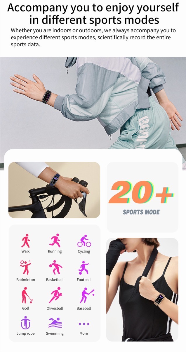 Senhoras Bluetooth Esportes Smartwatch Para Xiaomi - Imagem 2
