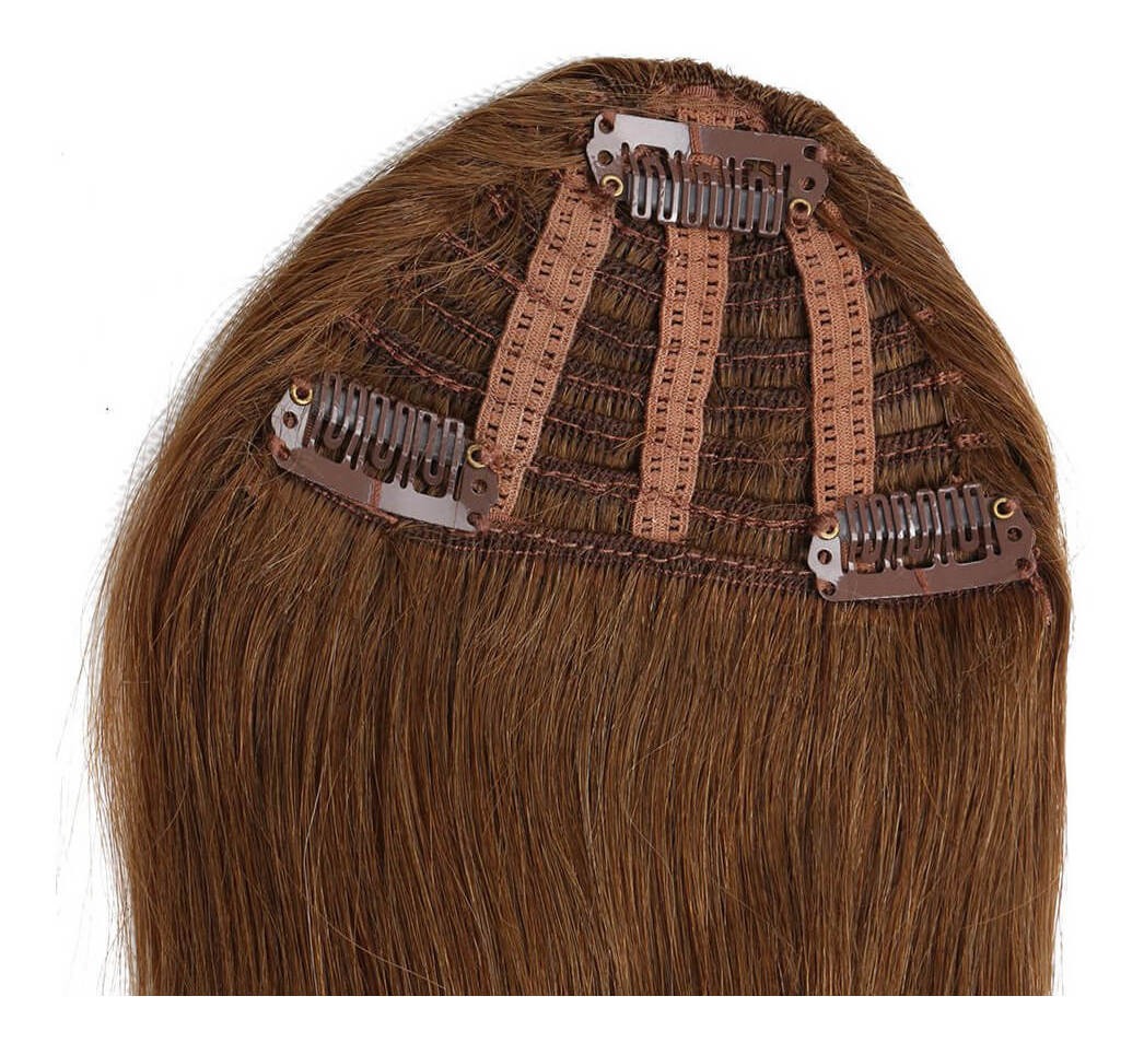 Peruca Cabelo Humano Virgem 20cm Franja - Imagem 4