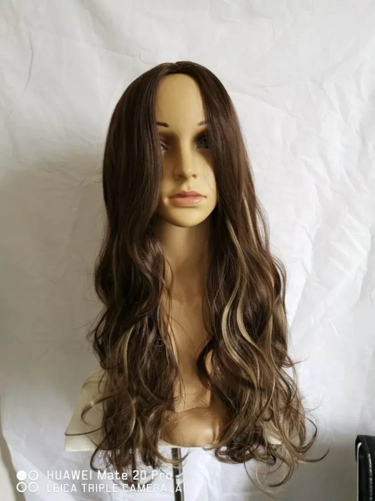 Peruca Longa De Cabelo Humano Ombré Natural - Imagem 3