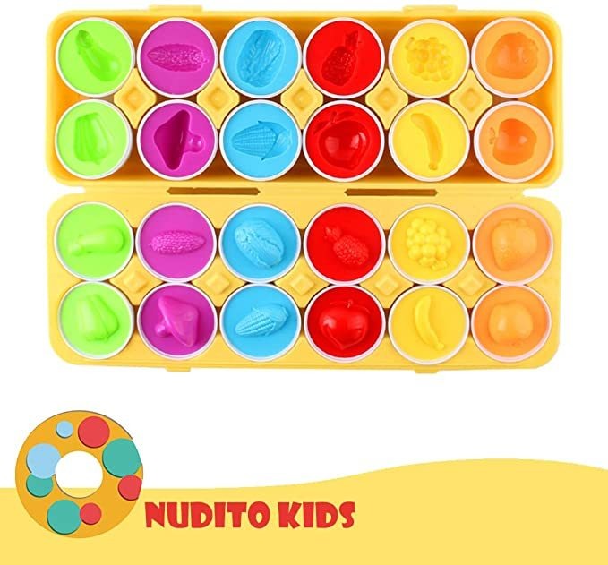 12pcs Brinquedo Educacional Bebê Brinquedo Ovo Quebra-cabeça - Imagem 2
