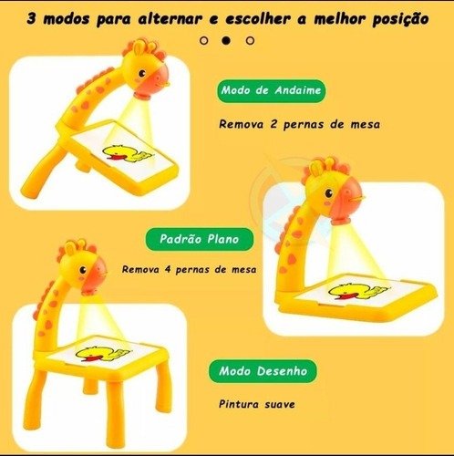Mesa De Desenho Com Imagens De Projetor Educação Infantil - Imagem 7