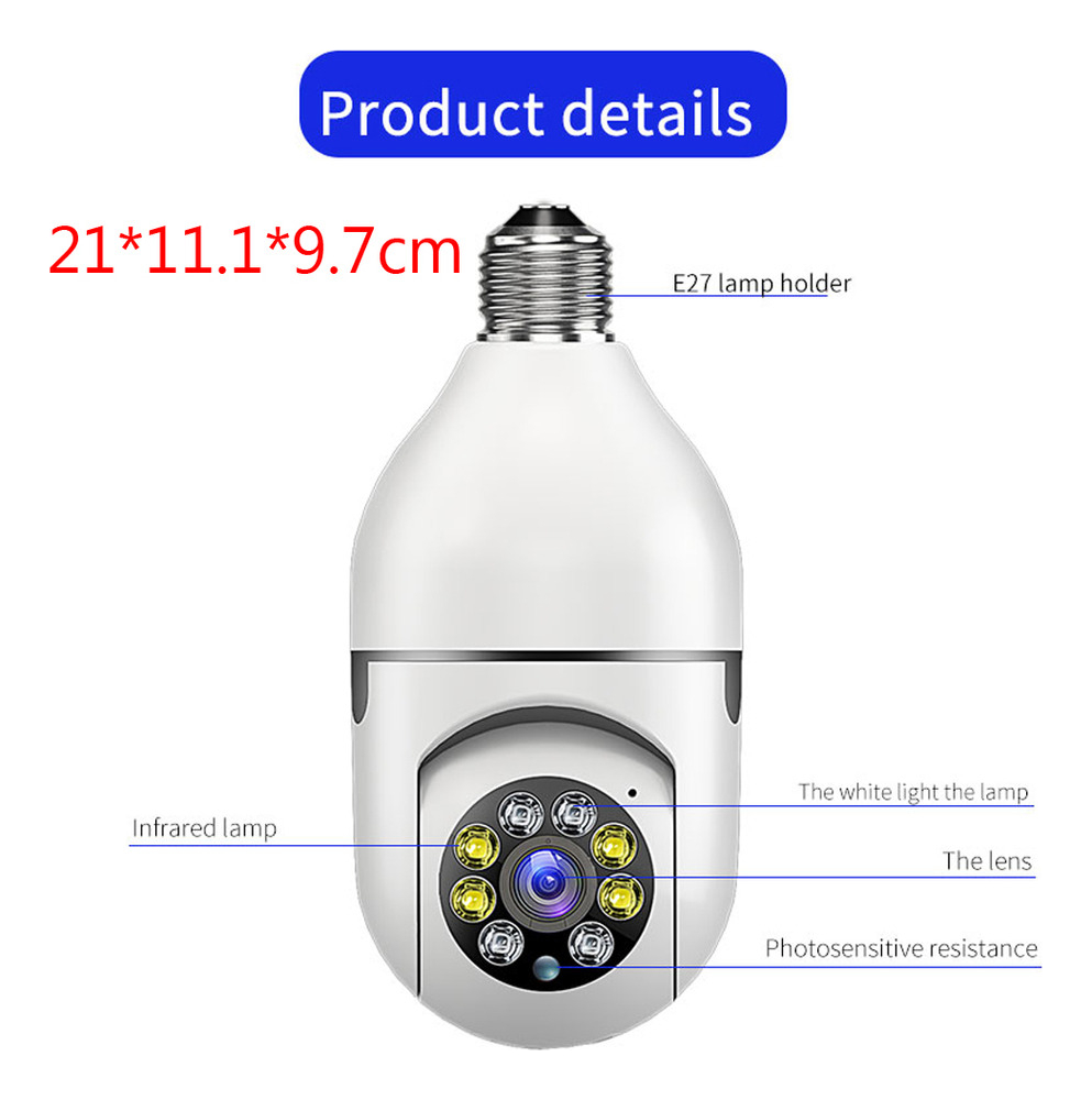 Câmera De Vigilância Wifi Night Vision Cctv Video Camera - Imagem 7