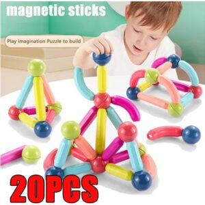 Big Size Magnetic Stick Blocos De Construção Ímãs De J 20pcs