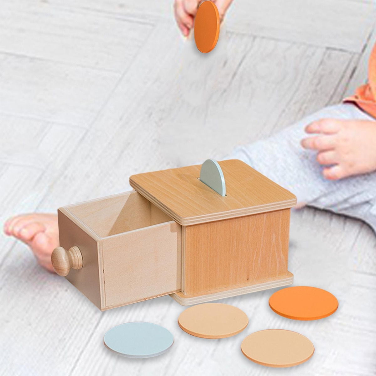 Caixa De Permanência De Objetos Montessori Habilidades - Imagem 7