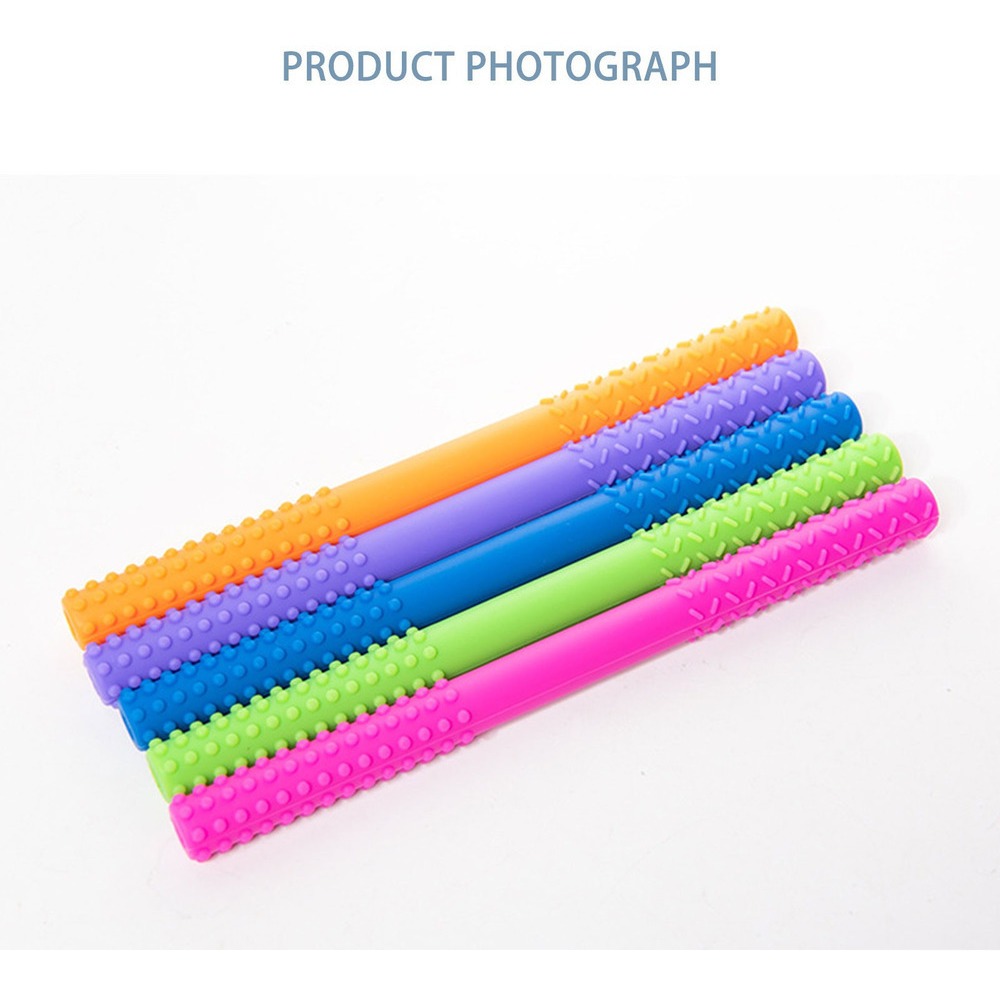 Z Bebê Silicone Oco Dentição Tubo Bebê Mastigar Brinquedo An - Imagem 6
