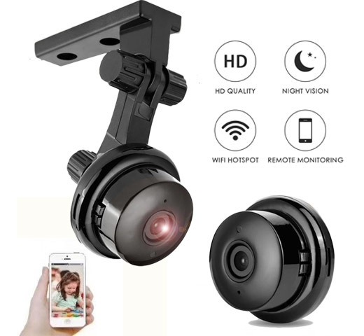 Mini Camera Espiã Wifi Ip Discreta Via App Celular Portatil