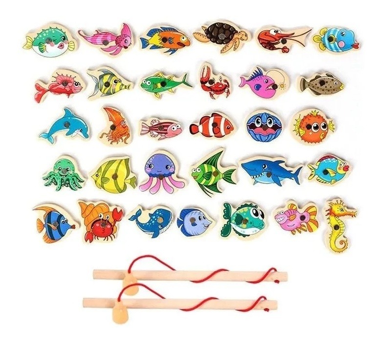 31 Peças De Brinquedos Magnéticos De Pesca/jogos Infantis - Imagem 2