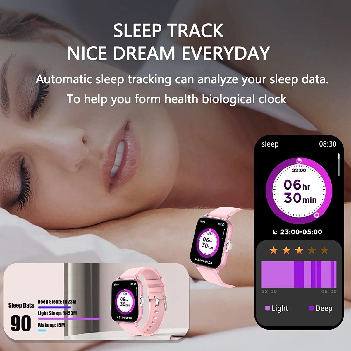 Smartwatch Para Mulheres E Homens (atender/fazer Ch - Imagem 22