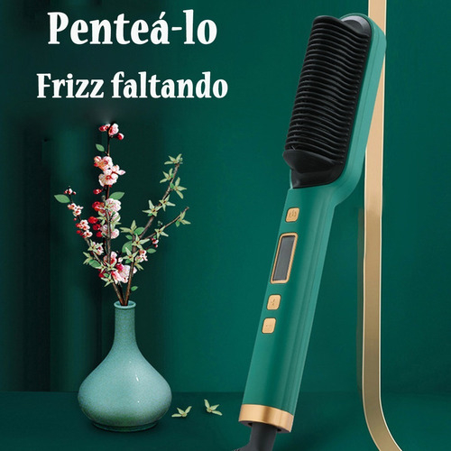 Básica Elegante Prancha Alisadora Escova Anion Cabelo Elegan - Imagem 2