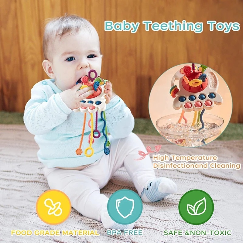 5pcs Mão Cordão Sensorial Montessori Brinquedo Chocalho Sino - Imagem 8