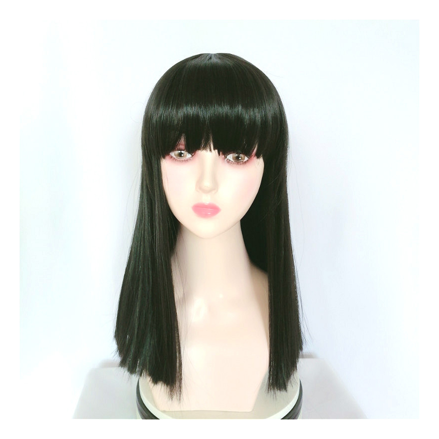 Peruca Cabelo Humano Original Feminino 45 Cm Longo, Preto, C - Imagem 3