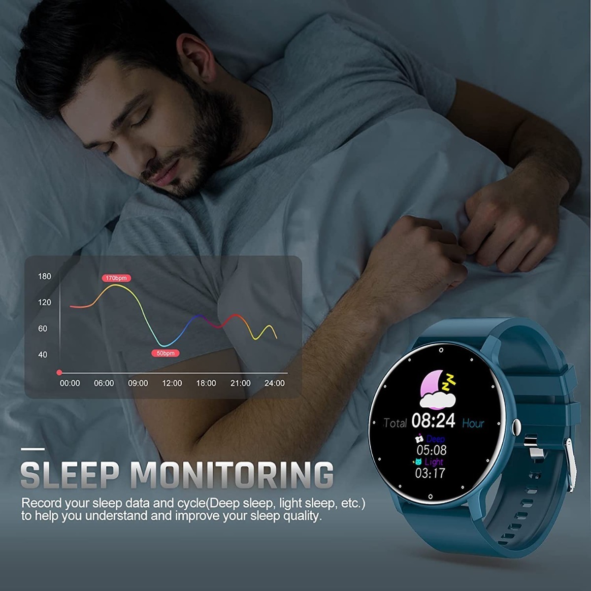Smartwatch Masculino Impermeável Bluetooth Sport Si - Imagem 10