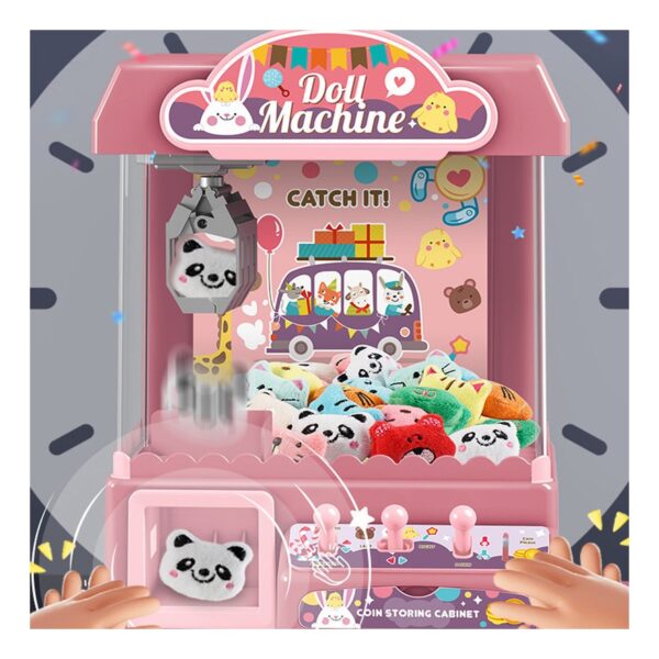 Compra online de Máquina de boneca automática brinquedo para crianças mini  dos desenhos animados moeda operado jogo garra guindaste máquinas com luz  música crianças brinquedo presentes