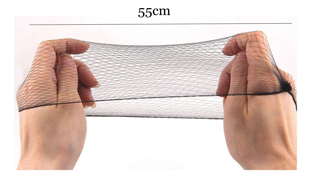 Rede De Peruca De Malha Fina Invisible Hair Nets Bun Coverne - Imagem 2