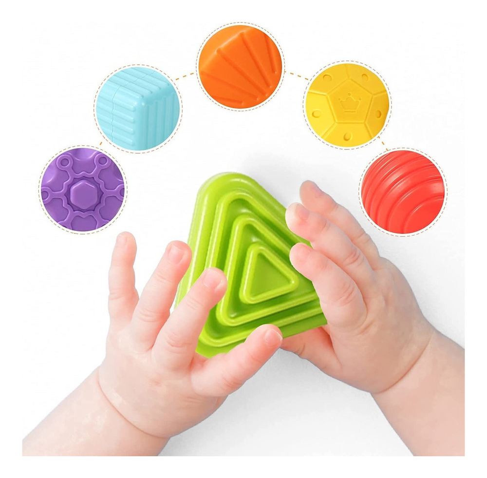 Cubo Sensorial De Habilidades Motoras Montessori Toy Brinque - Imagem 2