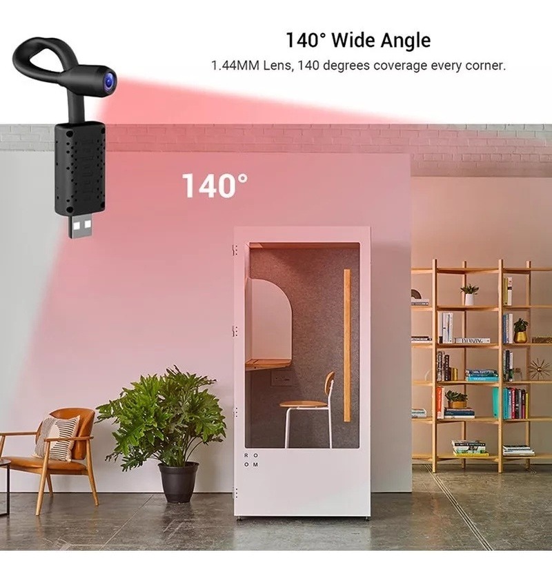 Mini Camera Infravermelho Visão Noturna Wifi Hd 1080p Ylt00w - Imagem 7