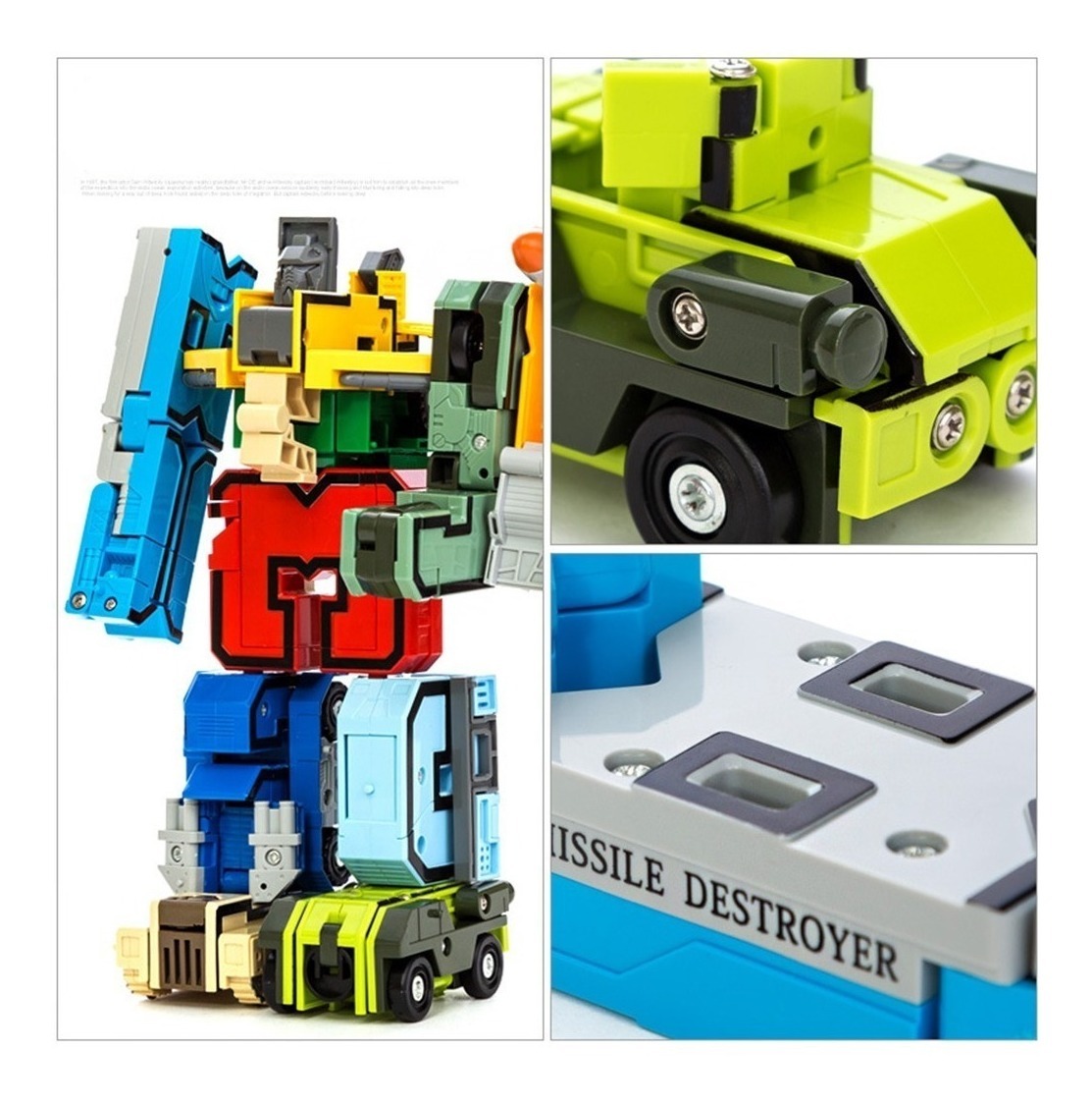 Paquete De 10 Números De Equipo Transformador Robô Brinquedo - Imagem 4