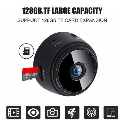 2x Câmera Espiã Miniatura Hd Wifi 1080p Com Visão Noturna - Imagem 3