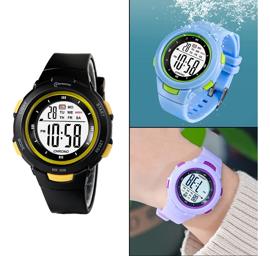 Meninos Girls Digital Watch Electro Impermeável Ao Ar Livre - Imagem 49