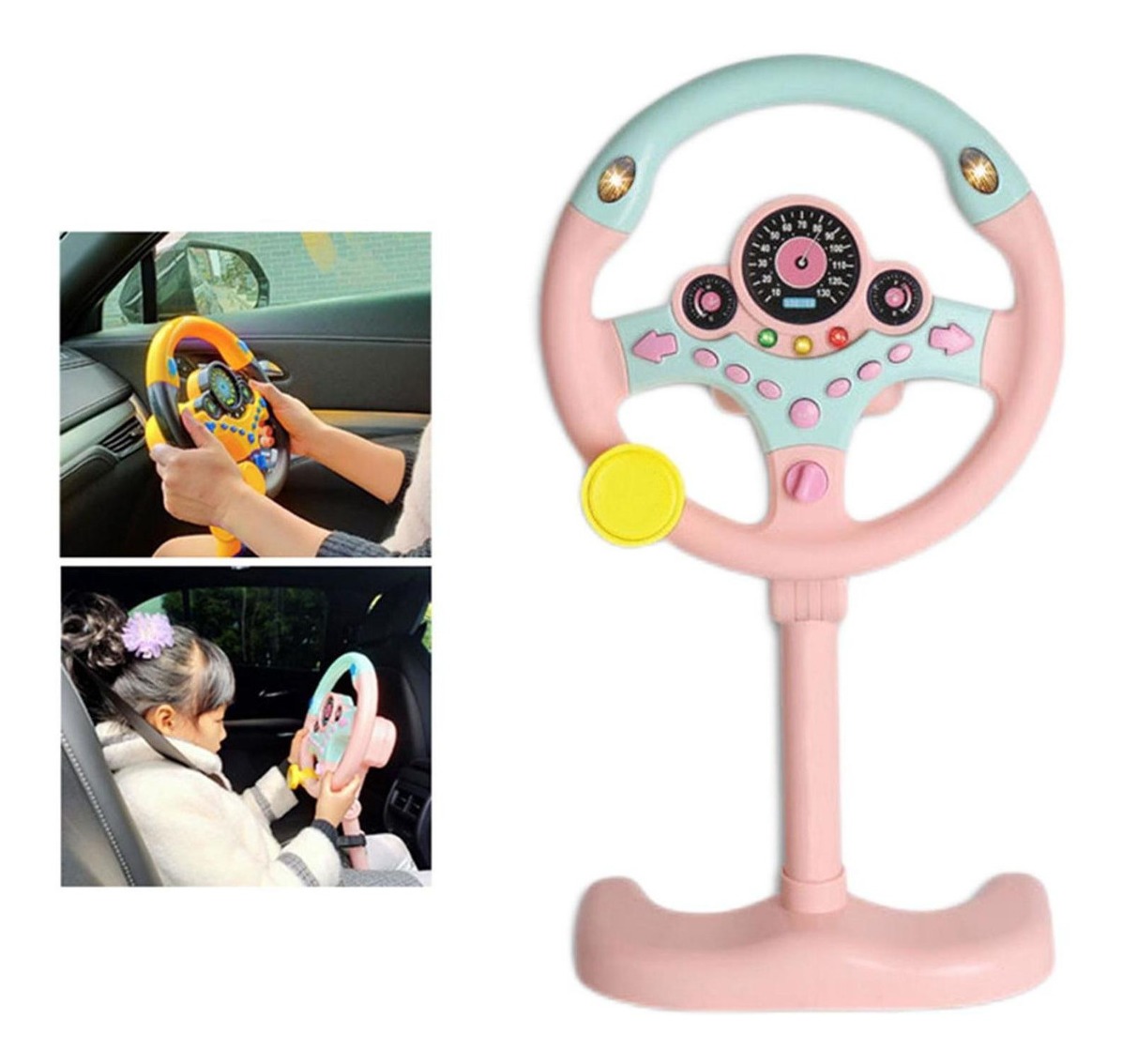 Volante Simulado Para Controle De Direção Infantil Com - Imagem 15
