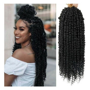 Aplique Cabelo Com Cachos Em Crochê De Ondas De Agua 3 Pcs