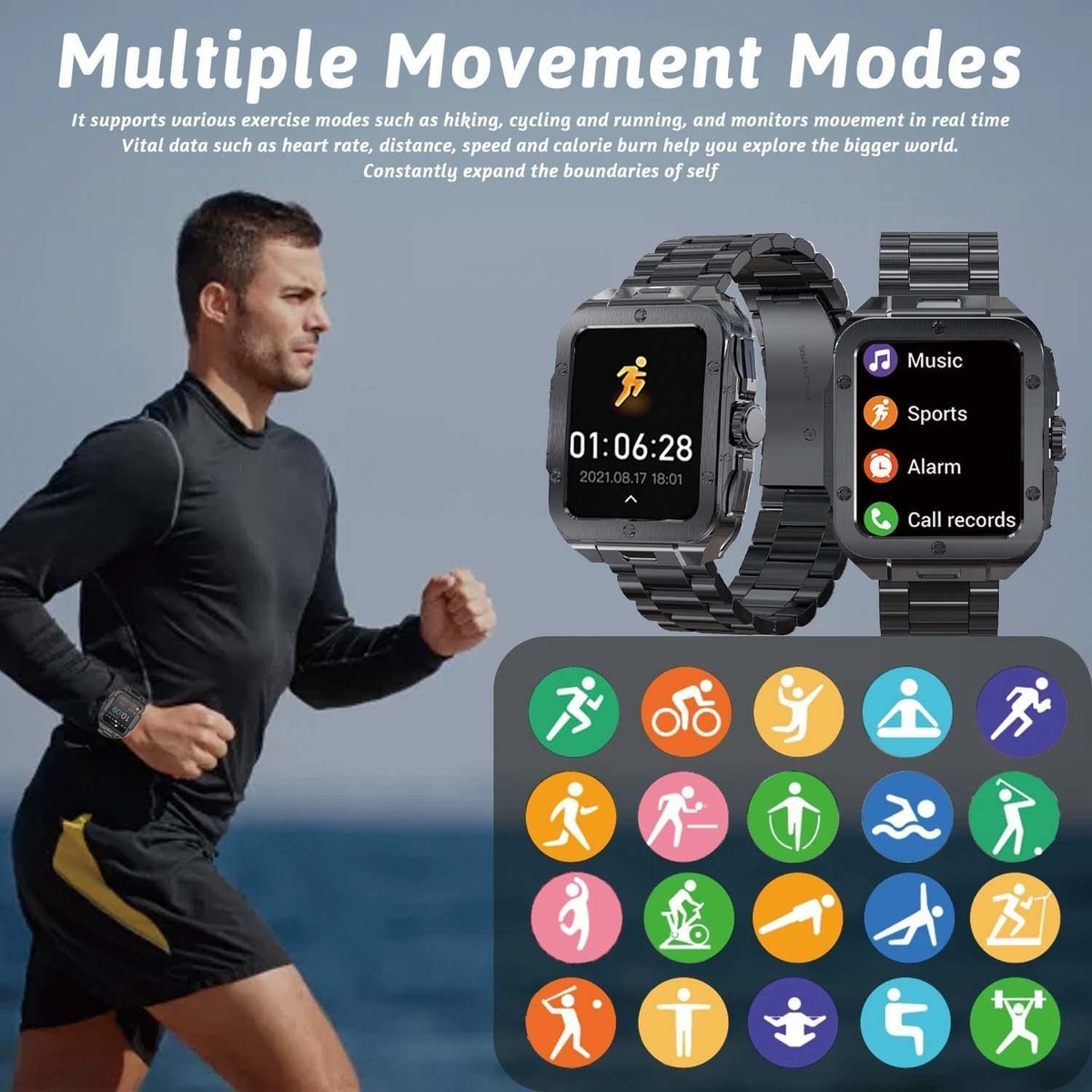 Smartwatch Para Homens Bluetooth Calling (receber/discar) - Imagem 7