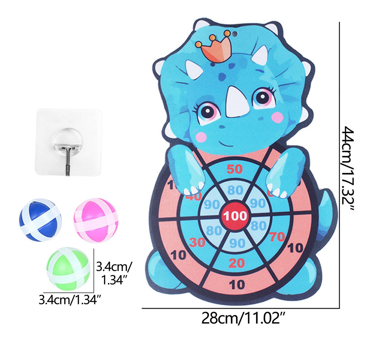 Um Tabuleiro De Dardos Infantil Ao Alvo Sticky Ball Self-adh - Imagem 3