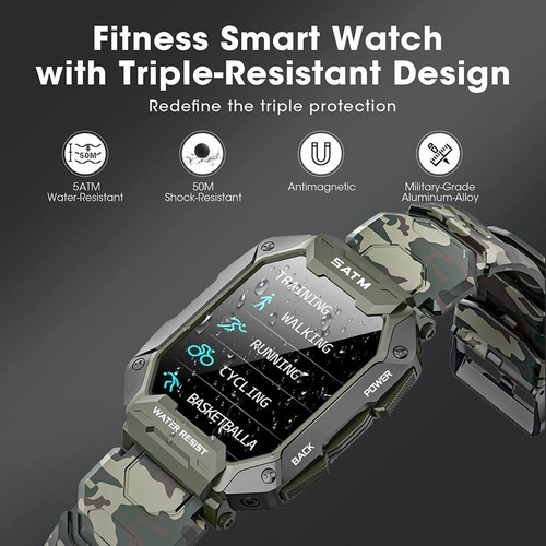 Smartwatch Esportivo Ao Ar Livre Para Homens - Imagem 5