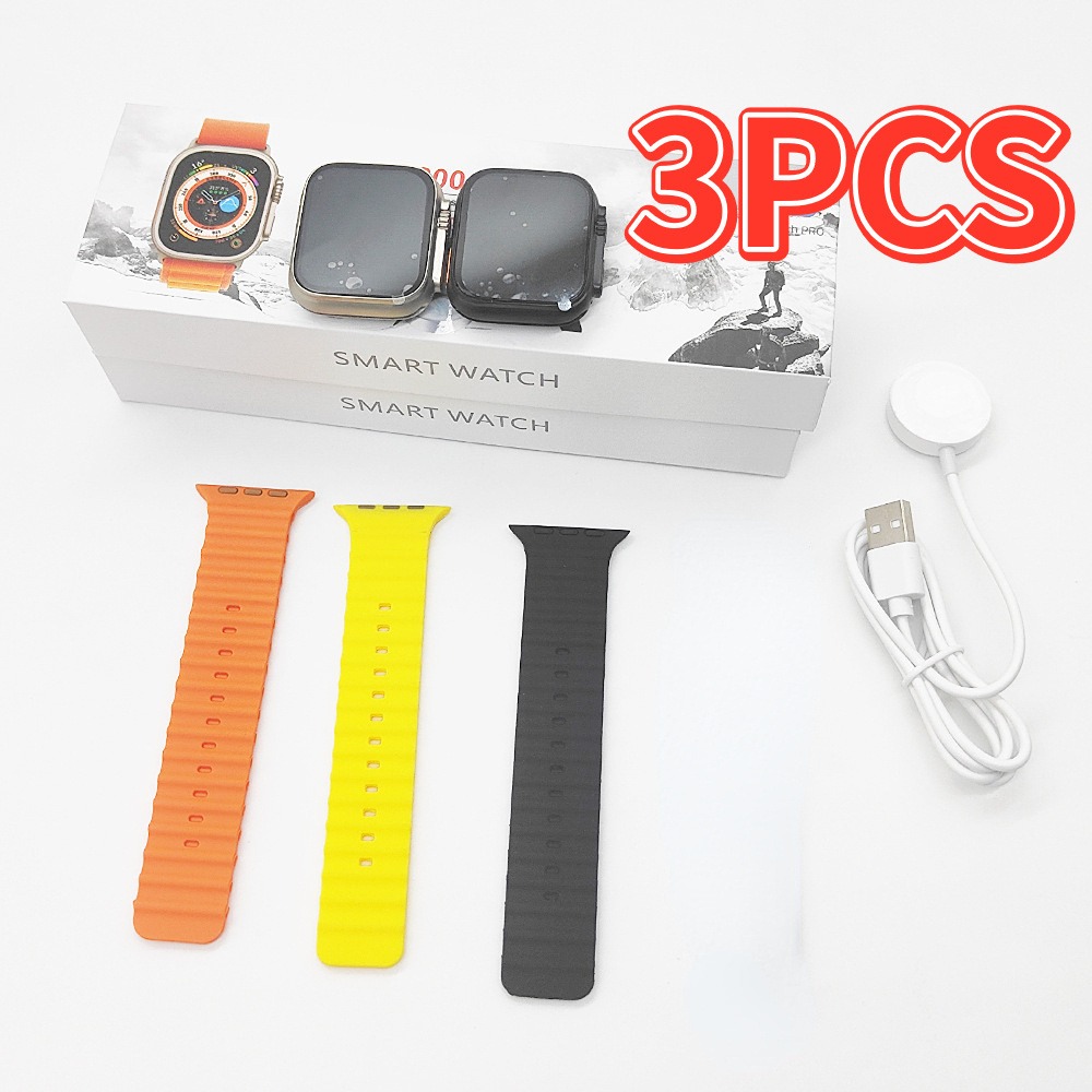 Kit 3 Smartwatches T800 Ultra Bluetooth Relógios Atacado