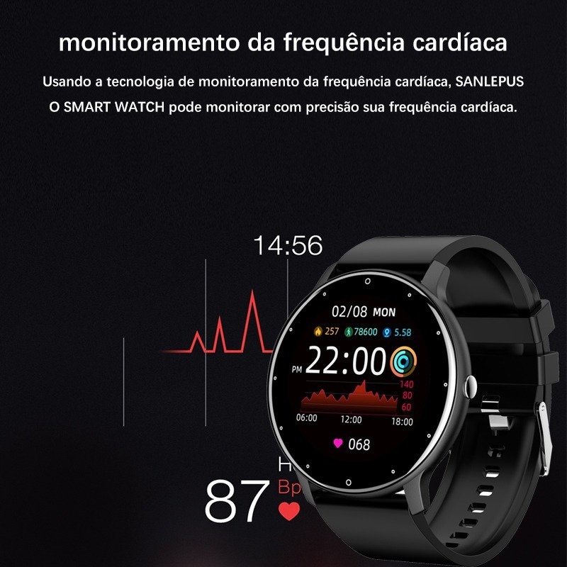 Smartwatch Zl02d Tela De Toque Total Smartwatch - Imagem 8