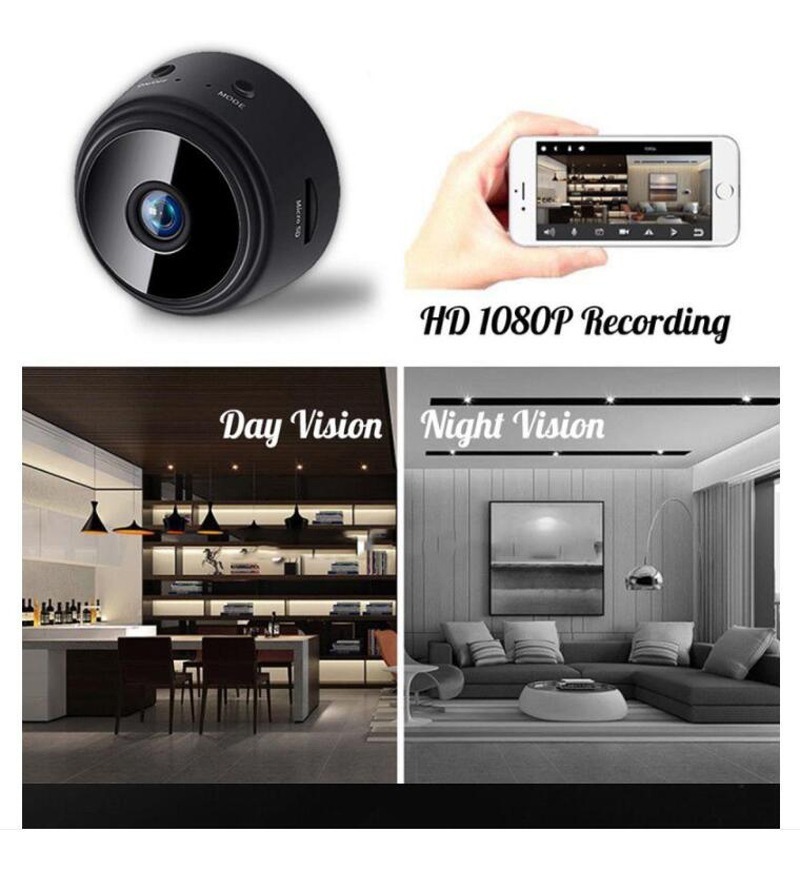 Hd 1080p Visão Noturna Movimento Câmera De Vídeo Telefone Ap - Imagem 5