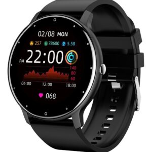 Smartwatch Esportivo Impermeável De Silicone Masculino-preto