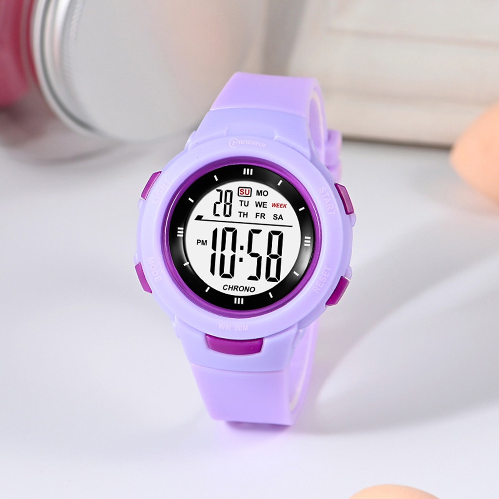 Meninos Girls Digital Watch Electro Impermeável Ao Ar Livre - Imagem 19