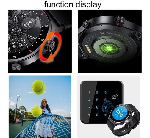 Smartwatch Lige Bluetooth Nfc Men Sport À Prova D'água - Imagem 5