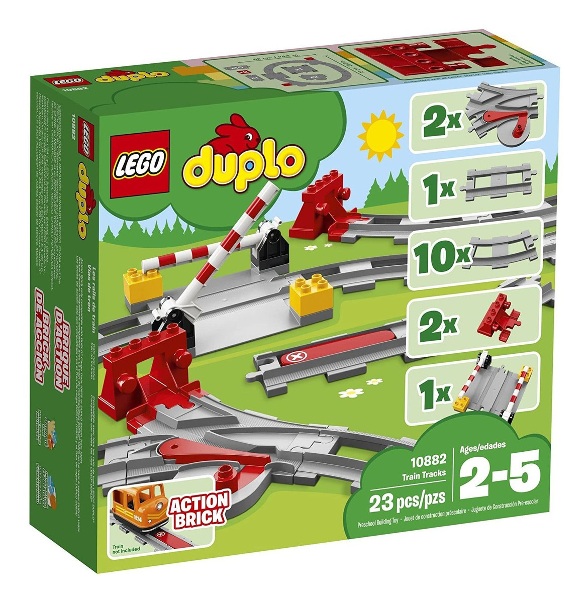 Lego Duplo Trilhos De Trem 10882 Blocos De Construção 23 - Imagem 4