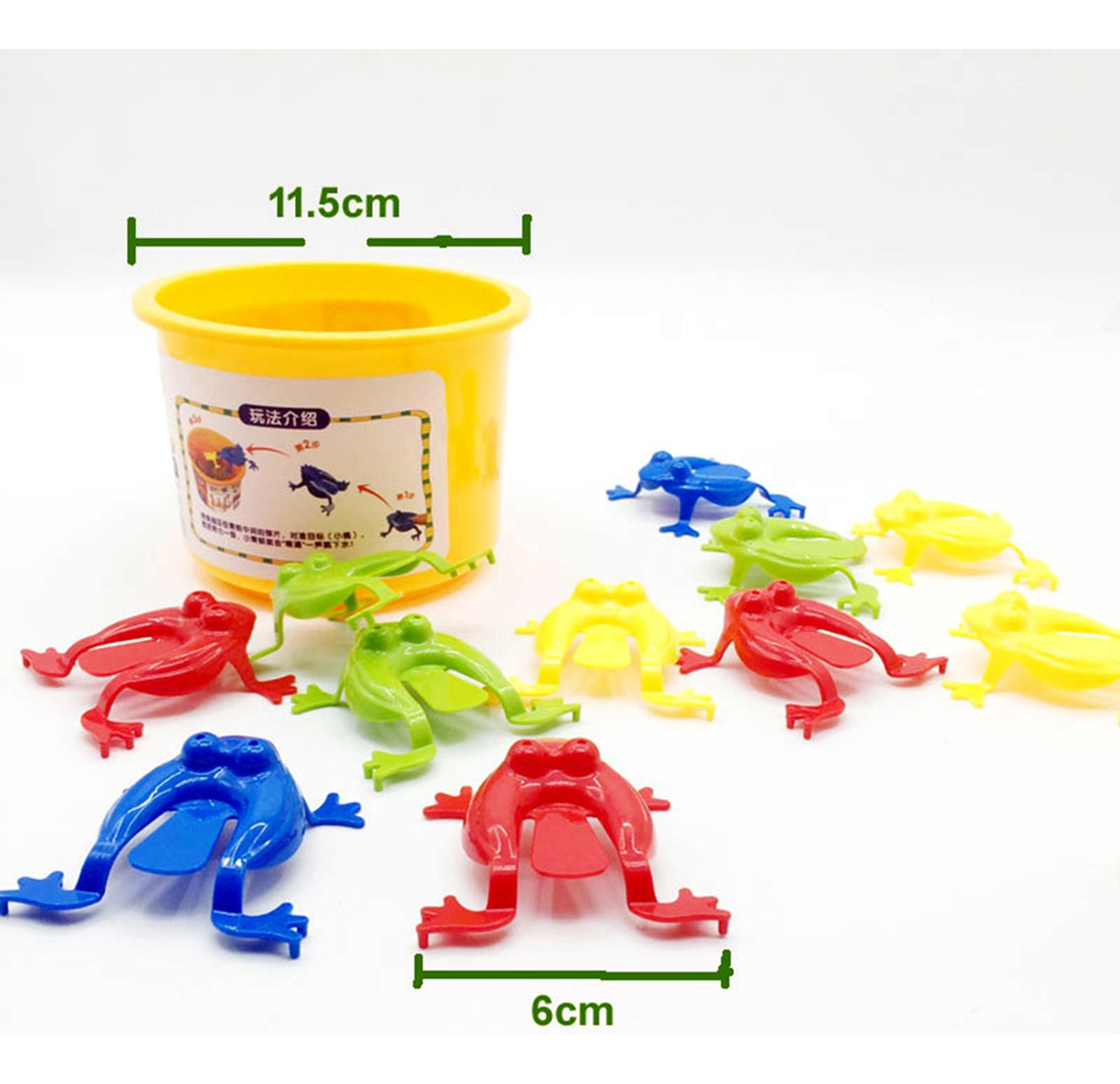 12x Brinquedo Sapo Saltitante Com Baldefroggy Party Game - Imagem 5