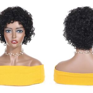 Peruca Afro Preta Natural Encaracolada Feminina