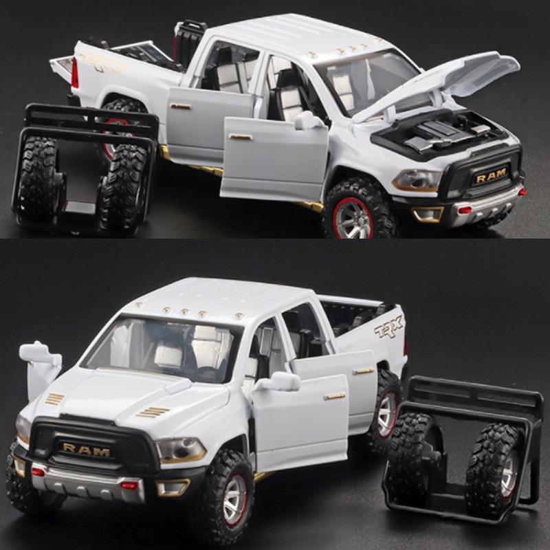 Caminhões De Brinquedo Infantis Ram Trx Metal Com Luz E Som - Imagem 17