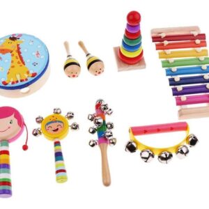 Instrumentos Musicais Brinquedos Crianças 9 Pcs